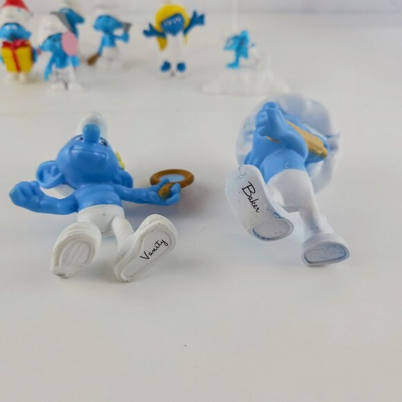 Smurf Figures Lot of 9 McDonalds Happy Meal Smurfs only - see store for cottage. - Picture 5 of 16